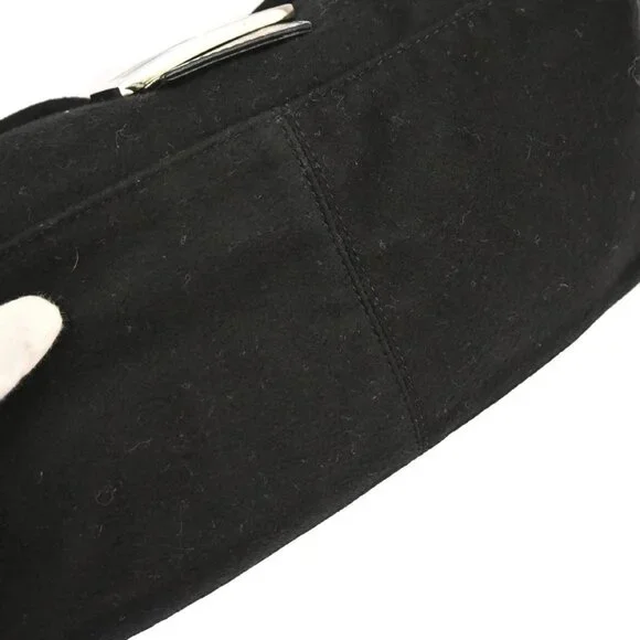 Fendi Black Cashmere Mamma Baguette Handbag 2348-26325-099 126278 - Picture 5 of 10
